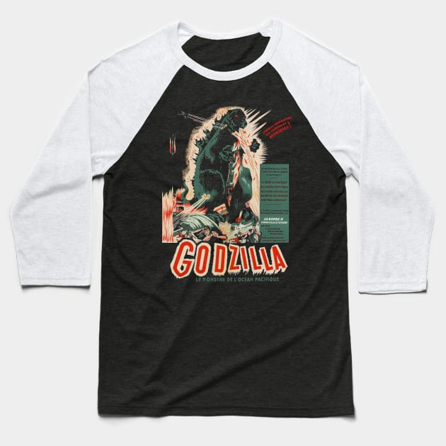 Le Gojira Baseball T-Shirt by snyders6dogrecipe